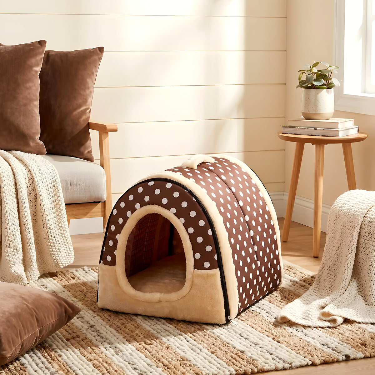 Niche anti-stress pour chiot, 2 modèles 2 tailles