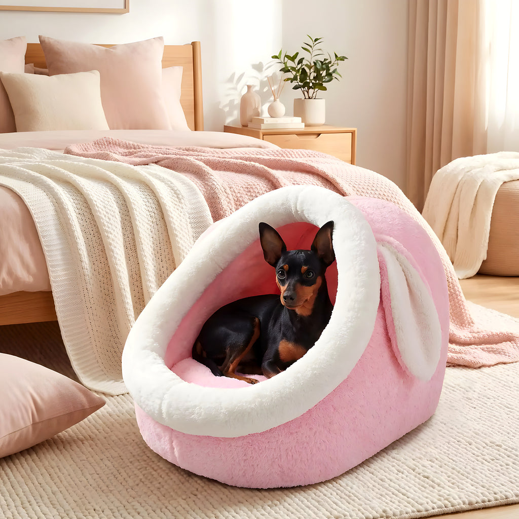 Niche anti-stress pour petit chien, forme arche
