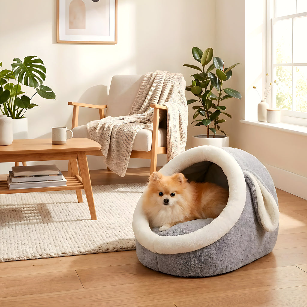 Niche anti-stress pour petit chien, forme arche