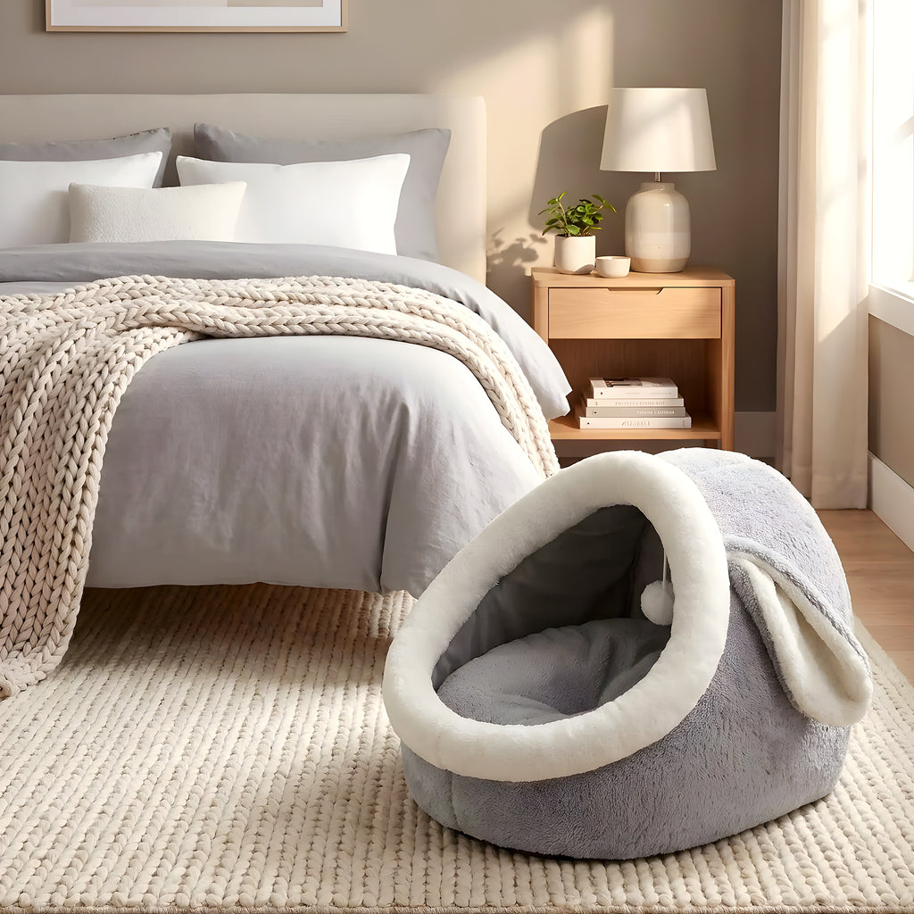 Niche anti-stress pour petit chien, forme arche