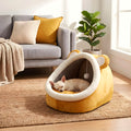 Niche douillette pour mini chien avec balle