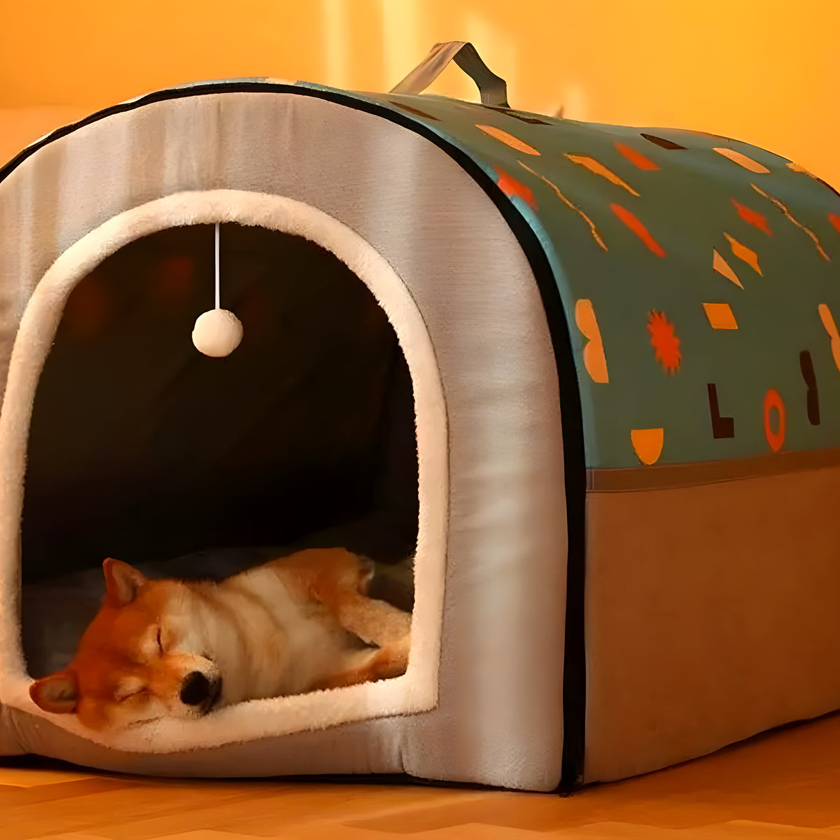 Niche grotte d'intérieur pliable pour chien, S à XL