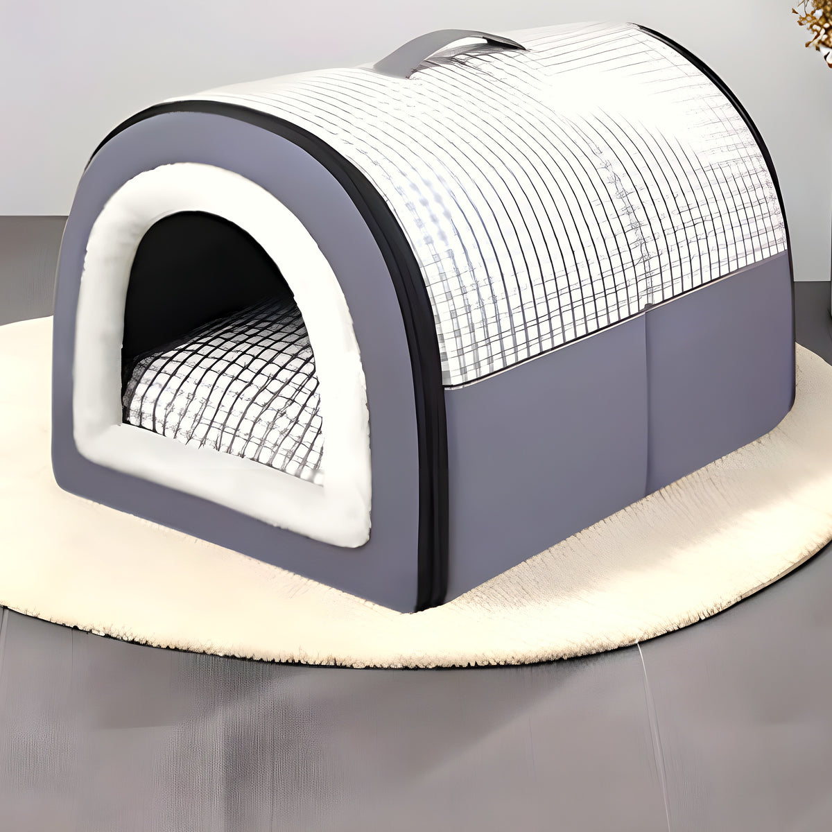 Niche igloo d'intérieur démontable pour chien jusqu'à 9 kg