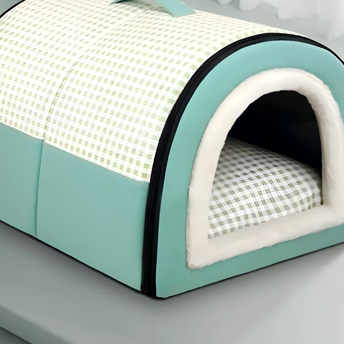 Niche igloo d'intérieur démontable pour chien jusqu'à 9 kg