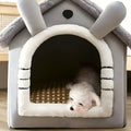 Niche maison en flanelle pour petit chien, S ou M