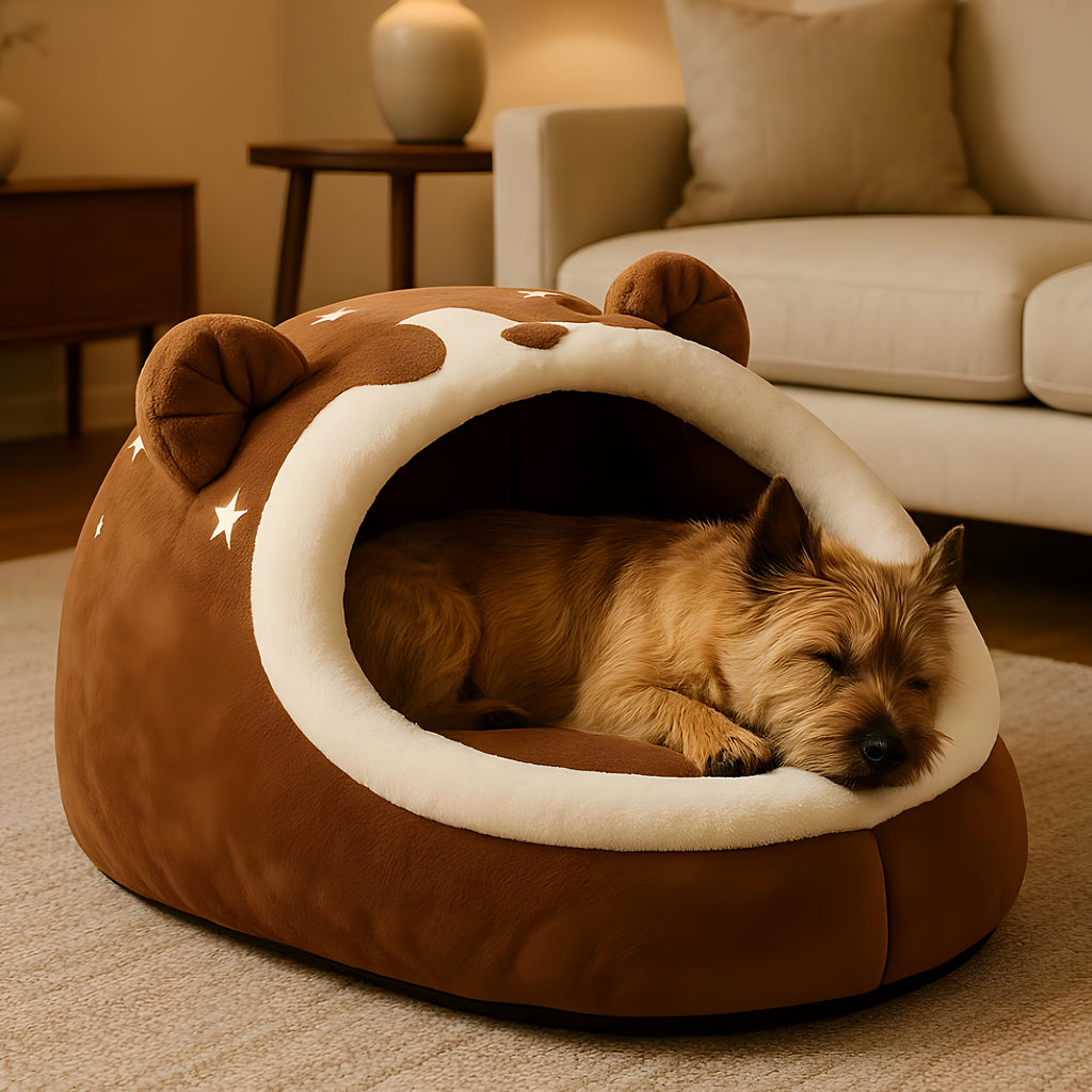 Niche panier ourson pliable pour chiot