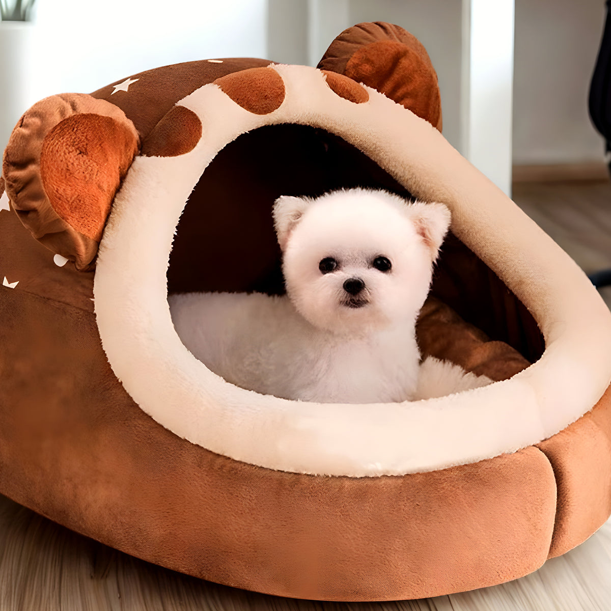Niche panier ourson pliable pour chiot