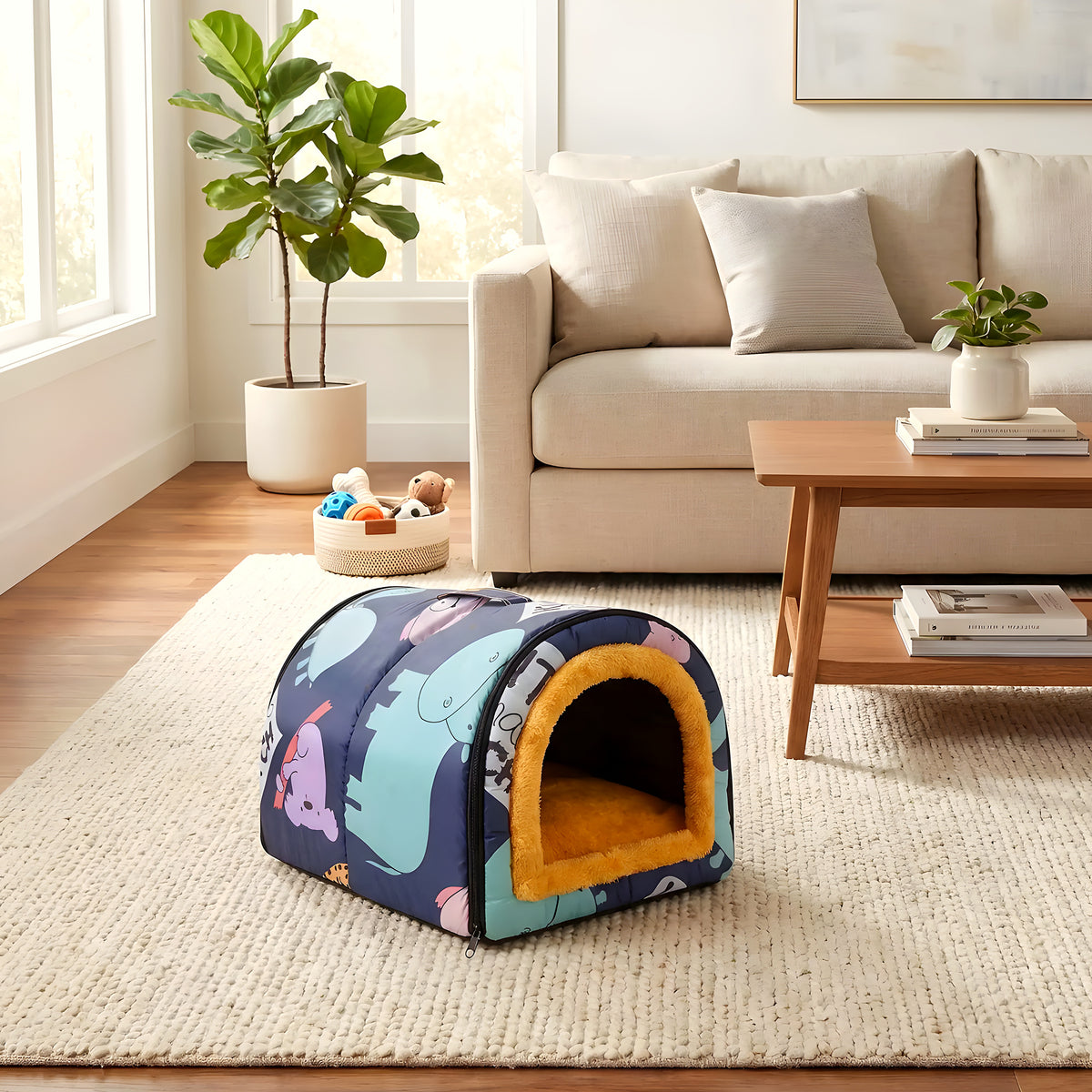 Niche pliable pour chiot Ours polaire ou Savane