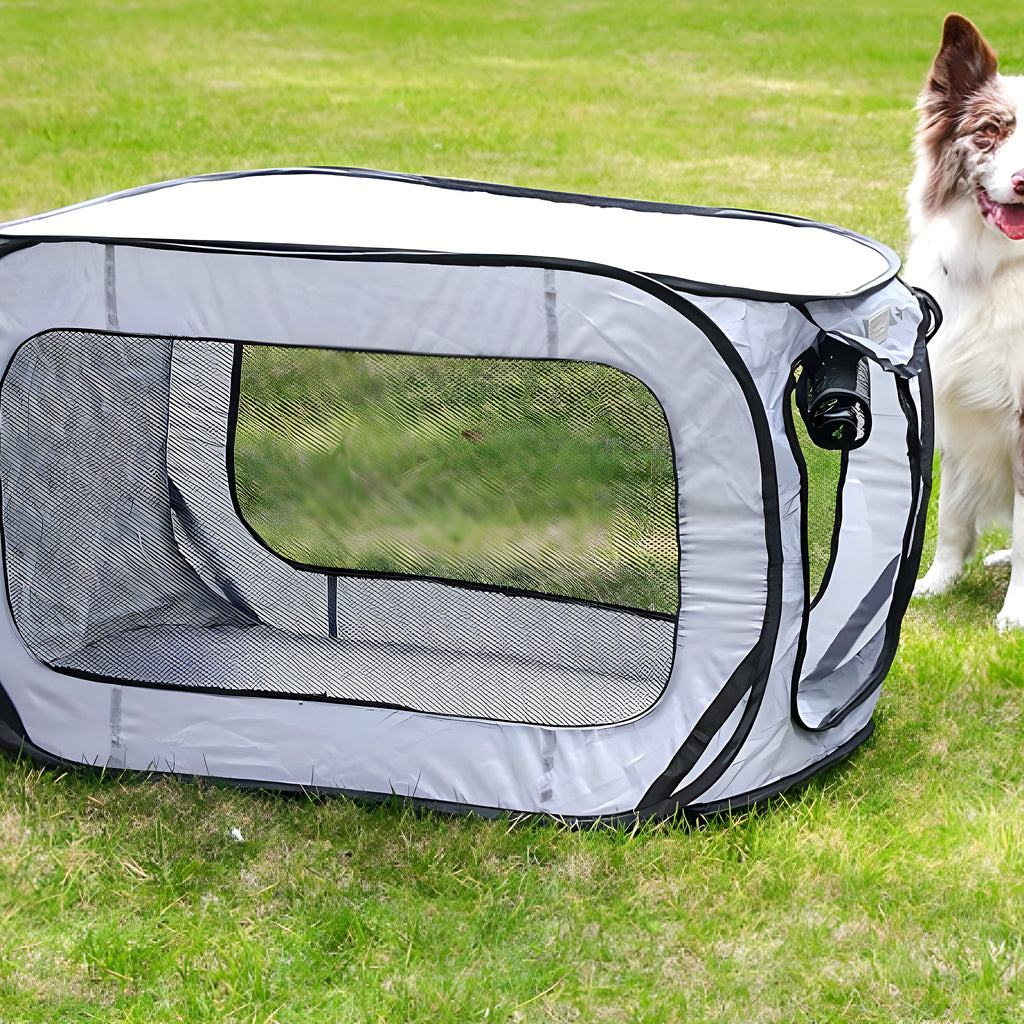 Niche pliable ventilée de voyage pour chien