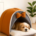 Niche tente coupe-vent pour petit chien frileux