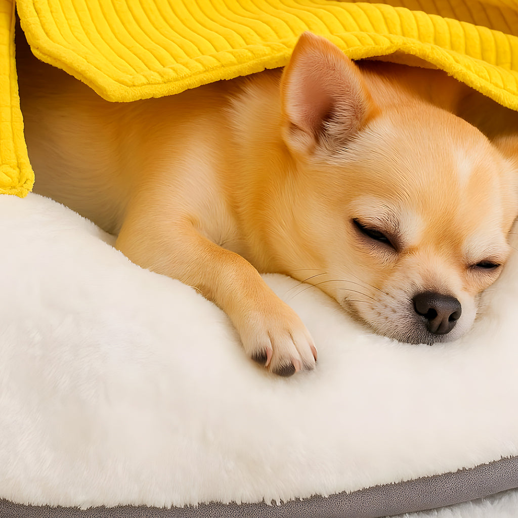 Niche tente coupe-vent pour petit chien frileux