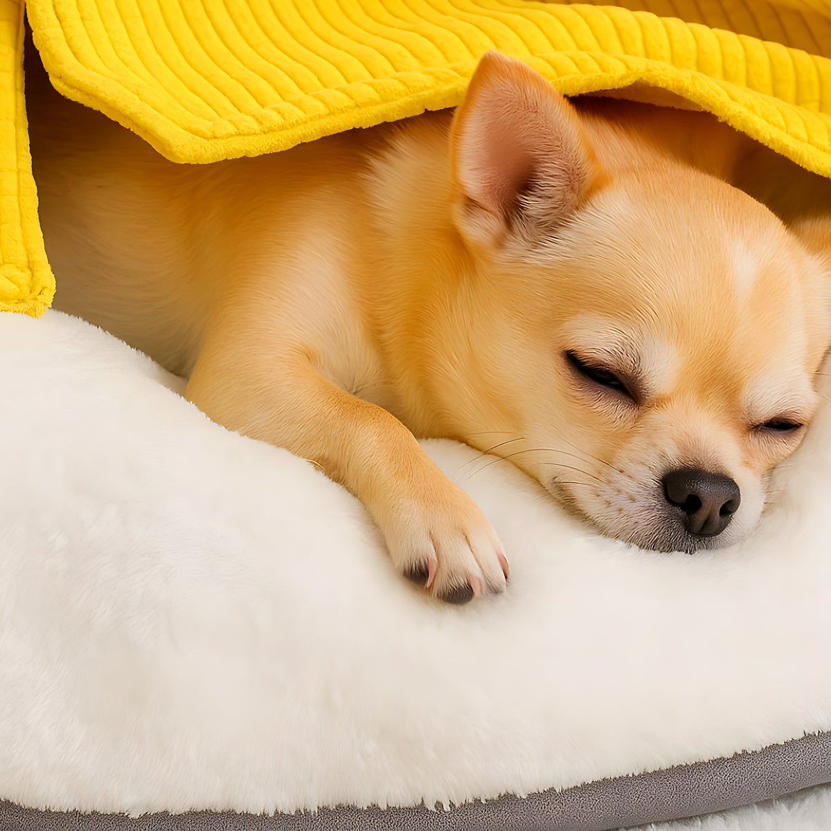 Niche tente coupe-vent pour petit chien frileux