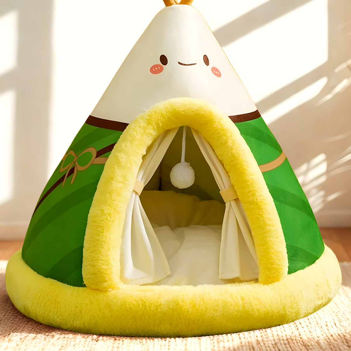 Niche tipi en coton pour petit chien, 3 coloris