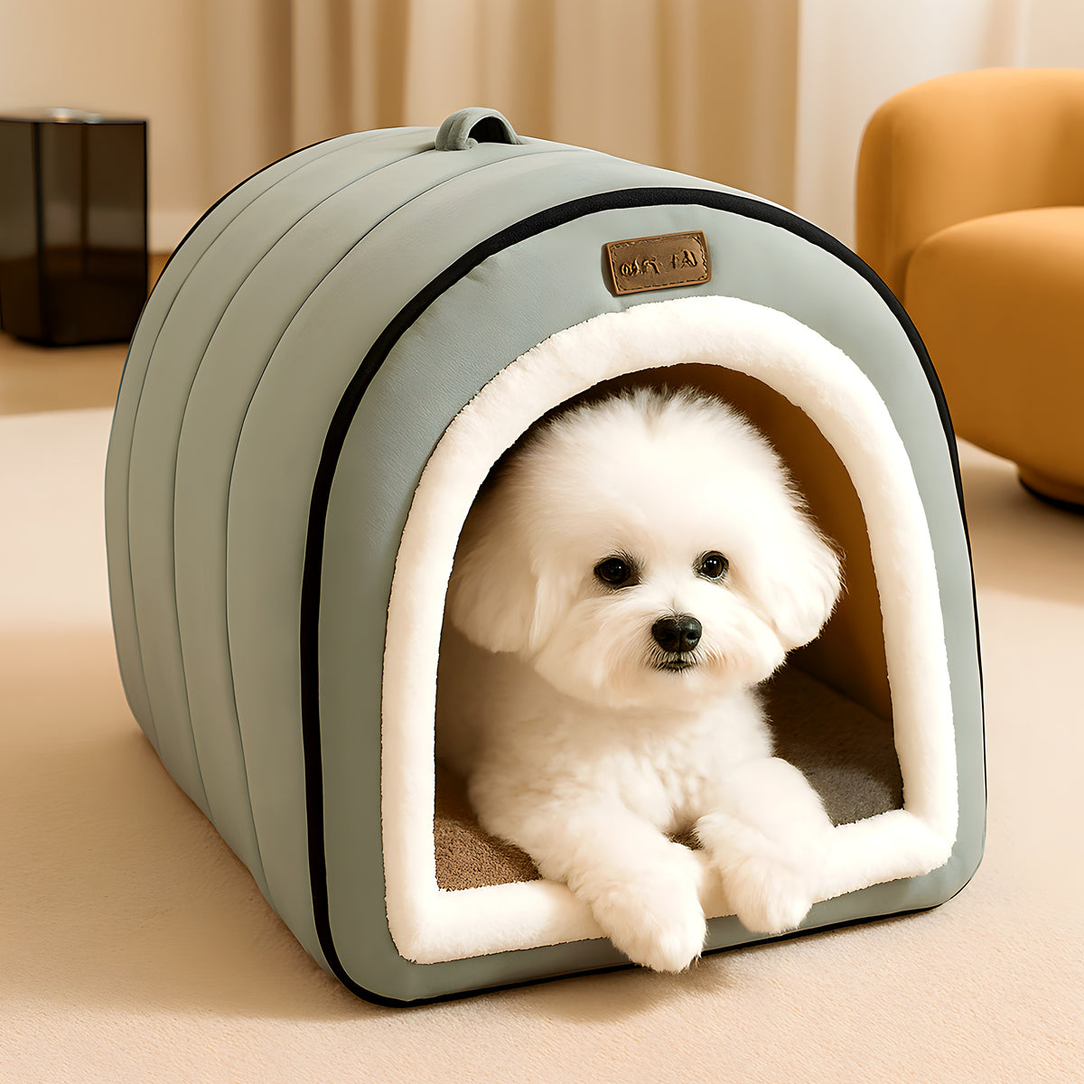 Niche transformable en panier 4 saisons pour petit chien