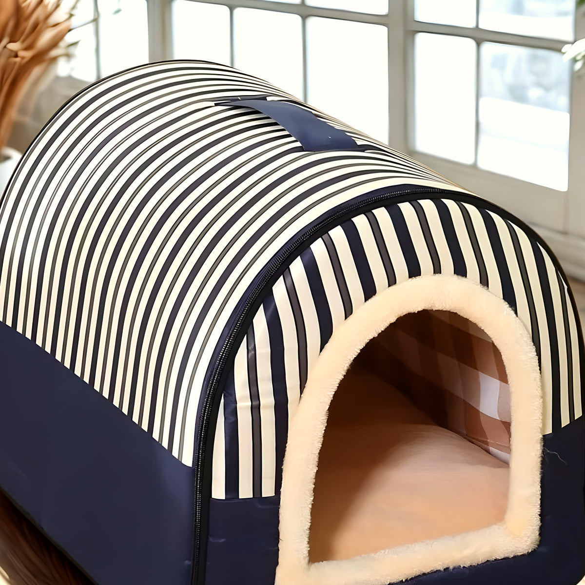 Niche transformable en panier pour mini chien