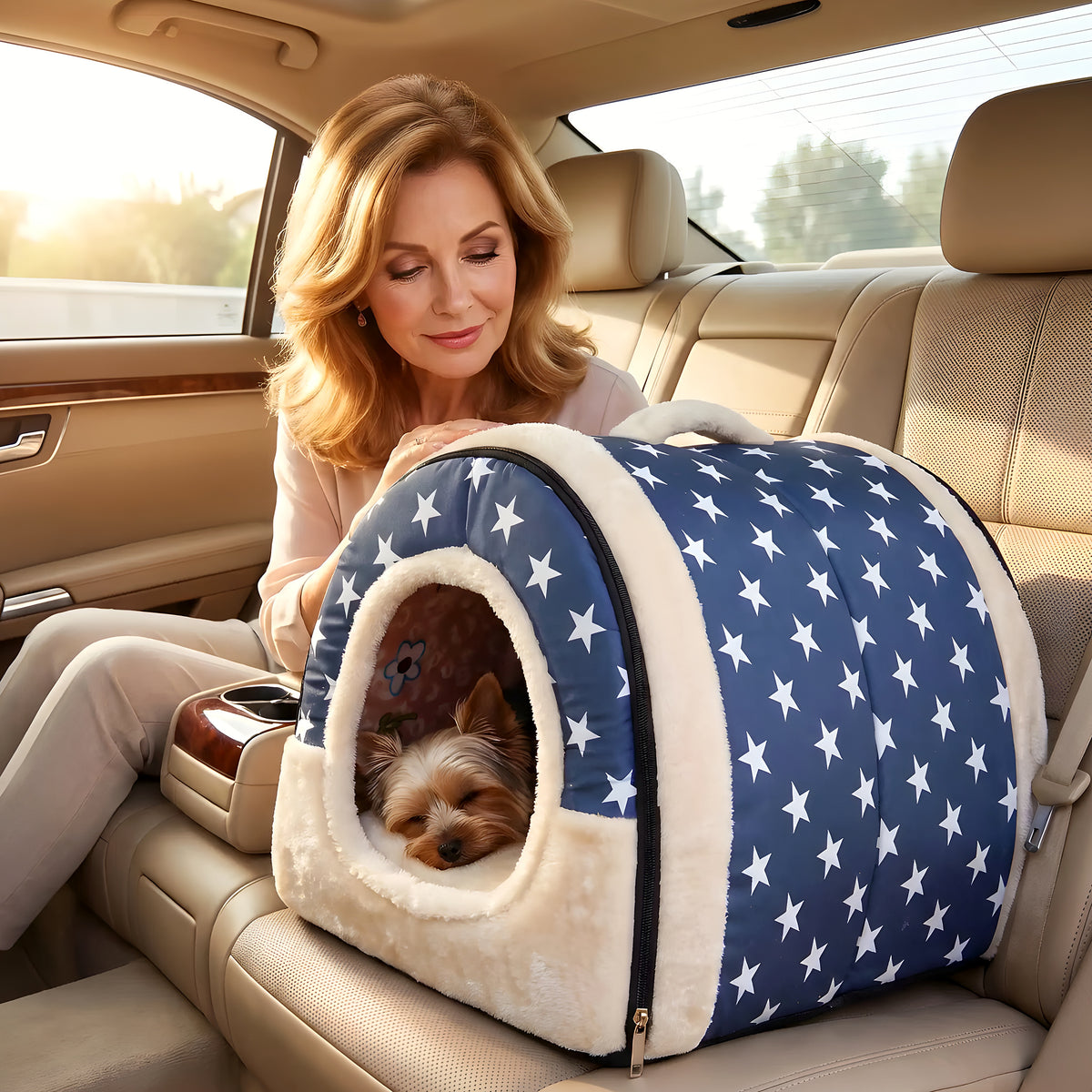 Niche transportable London ou New York pour petit chien