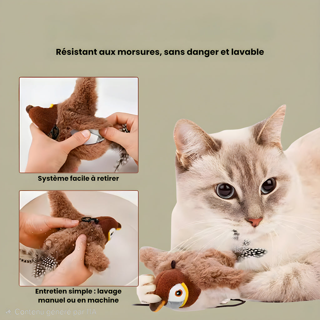 Oiseau interactif rechargeable