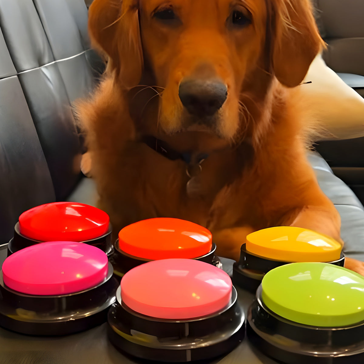 Pack de 4 boutons de communication pour chien