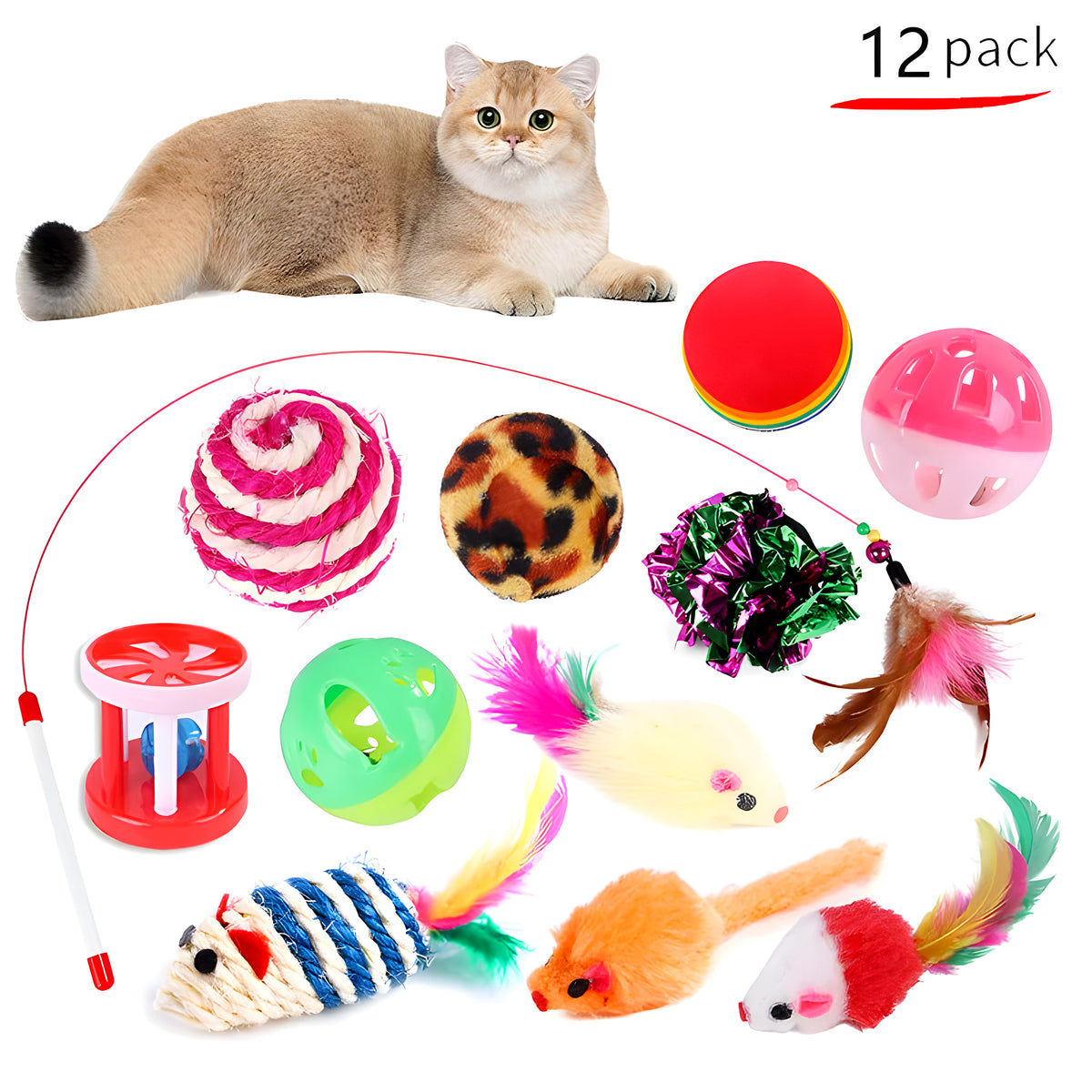 Pack de jouets pour chat