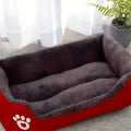 Panier à bords surélevés en coton pour chien, 6 couleurs