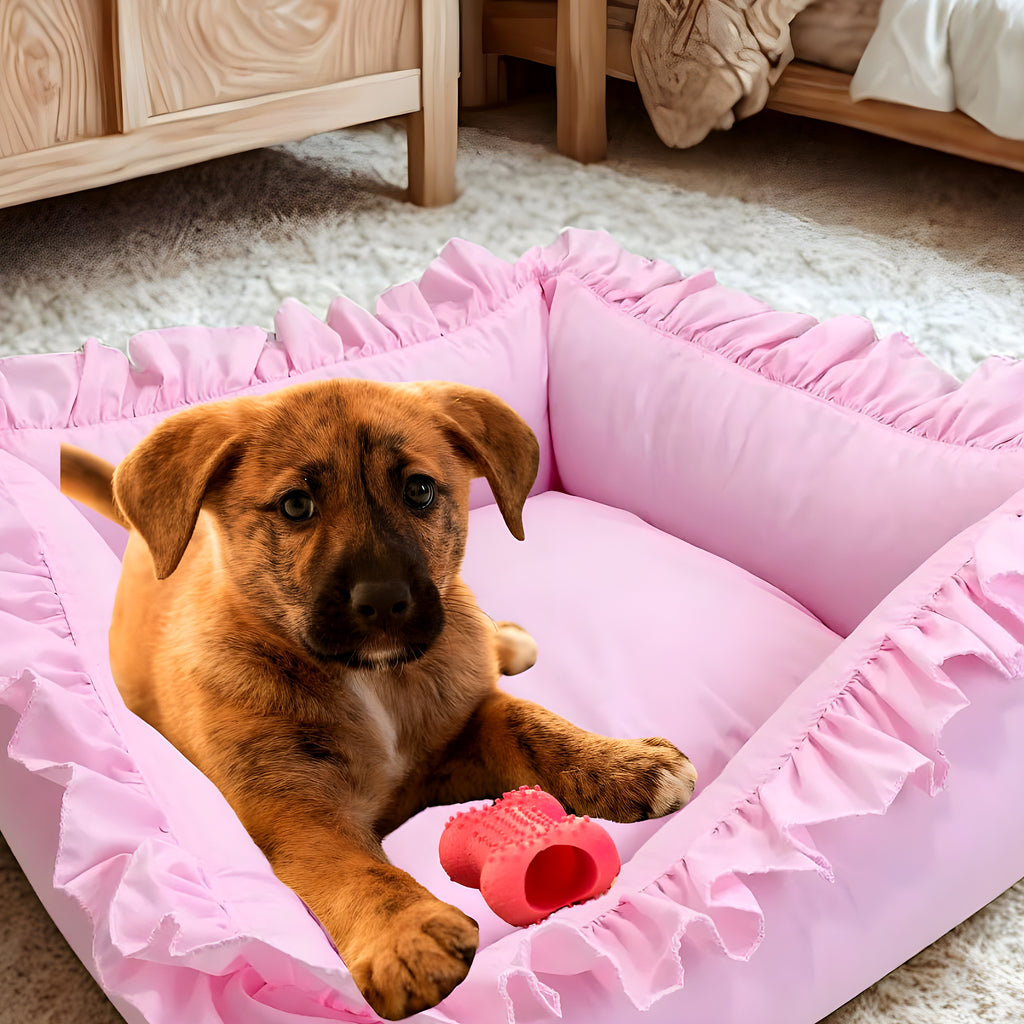 Panier à volants pour petit chien, S ou M