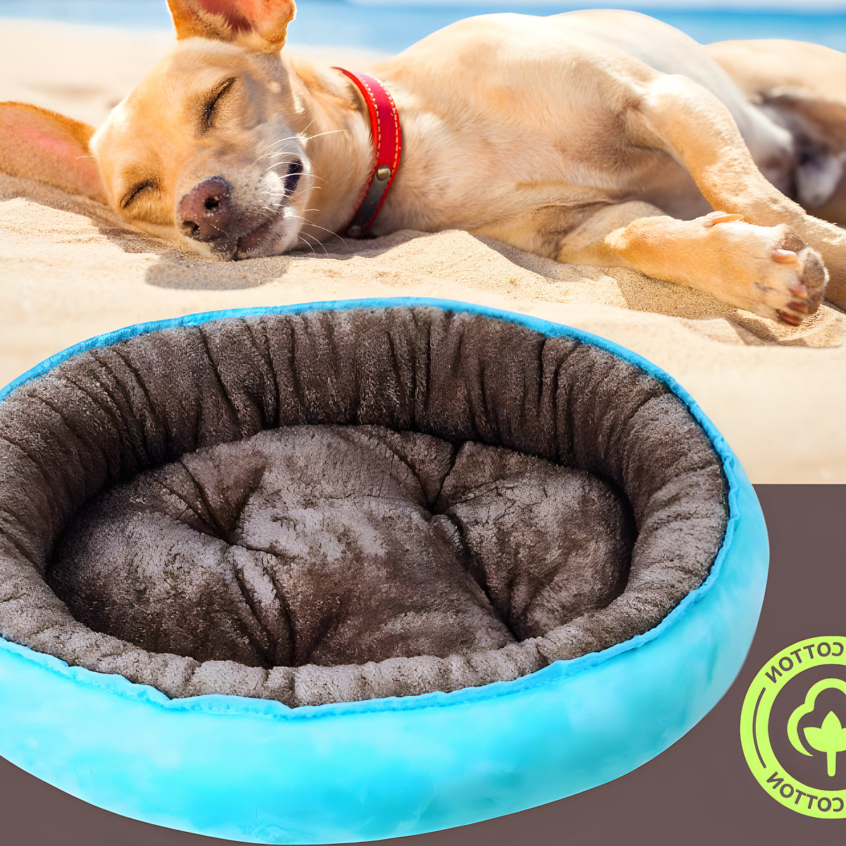 Panier anti-stress chaud et frais pour petit chien