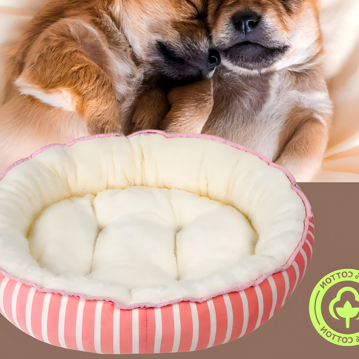 Panier anti-stress chaud et frais pour petit chien