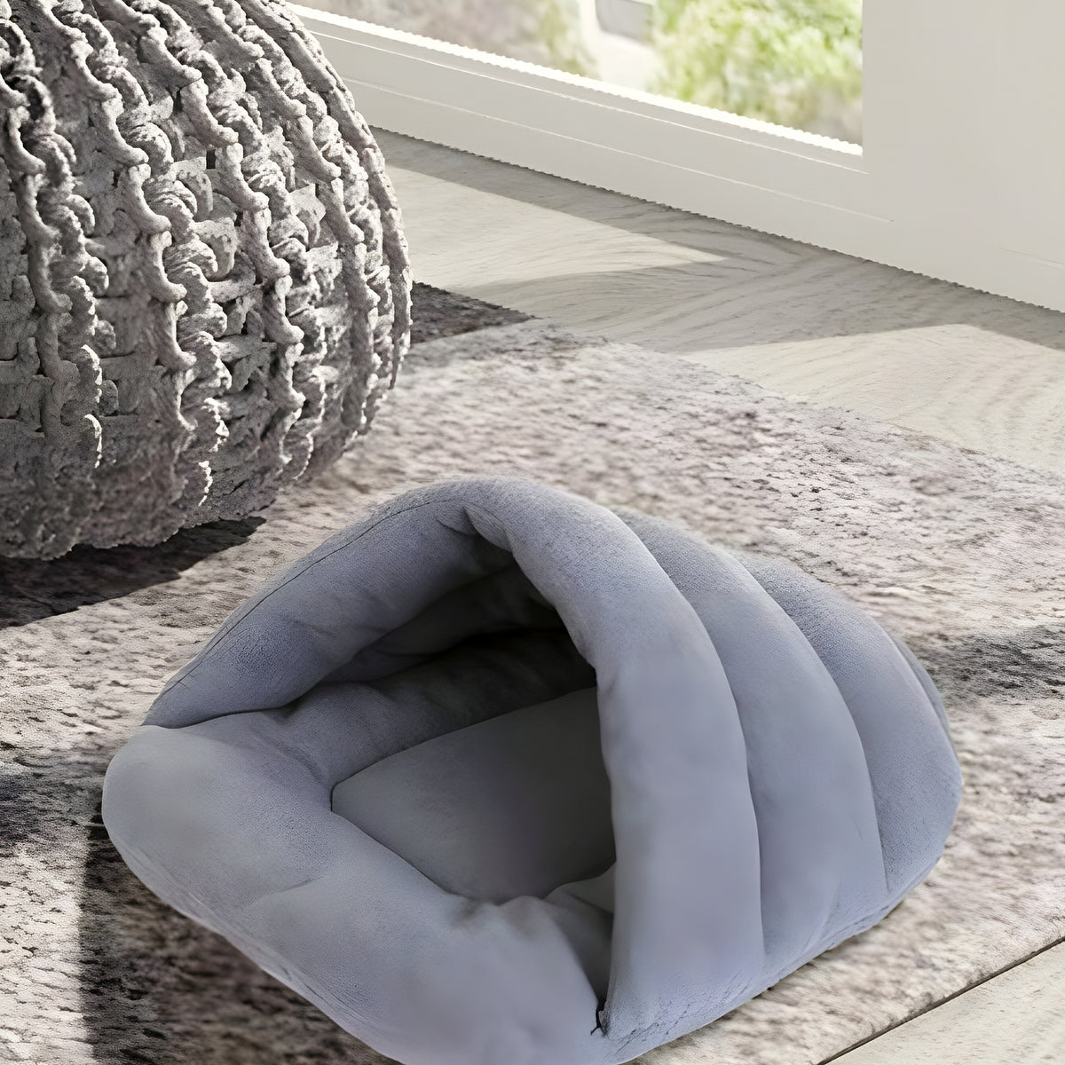 Panier anti-stress en laine pour petit chien, S ou M