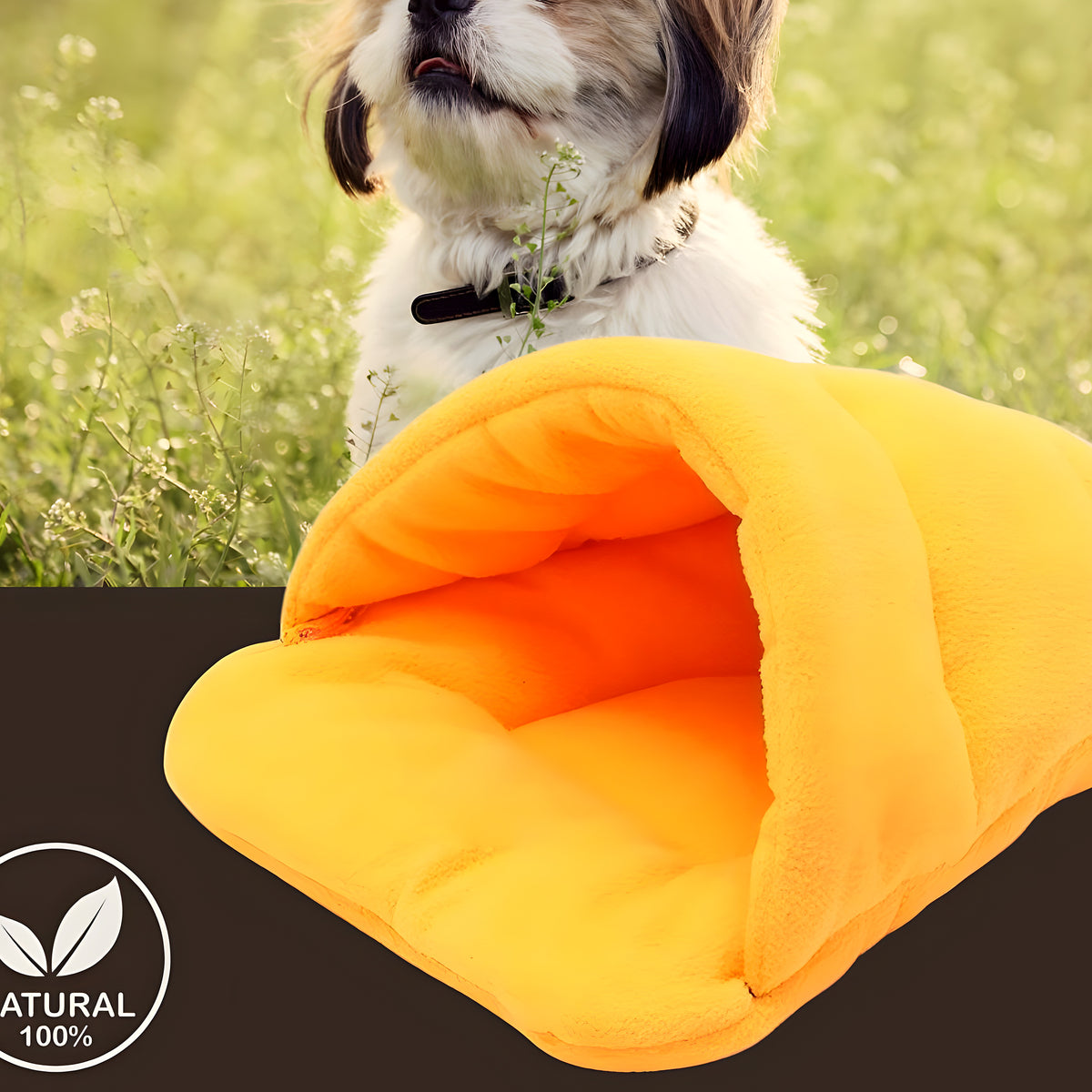 Panier anti-stress en laine pour petit chien, S ou M