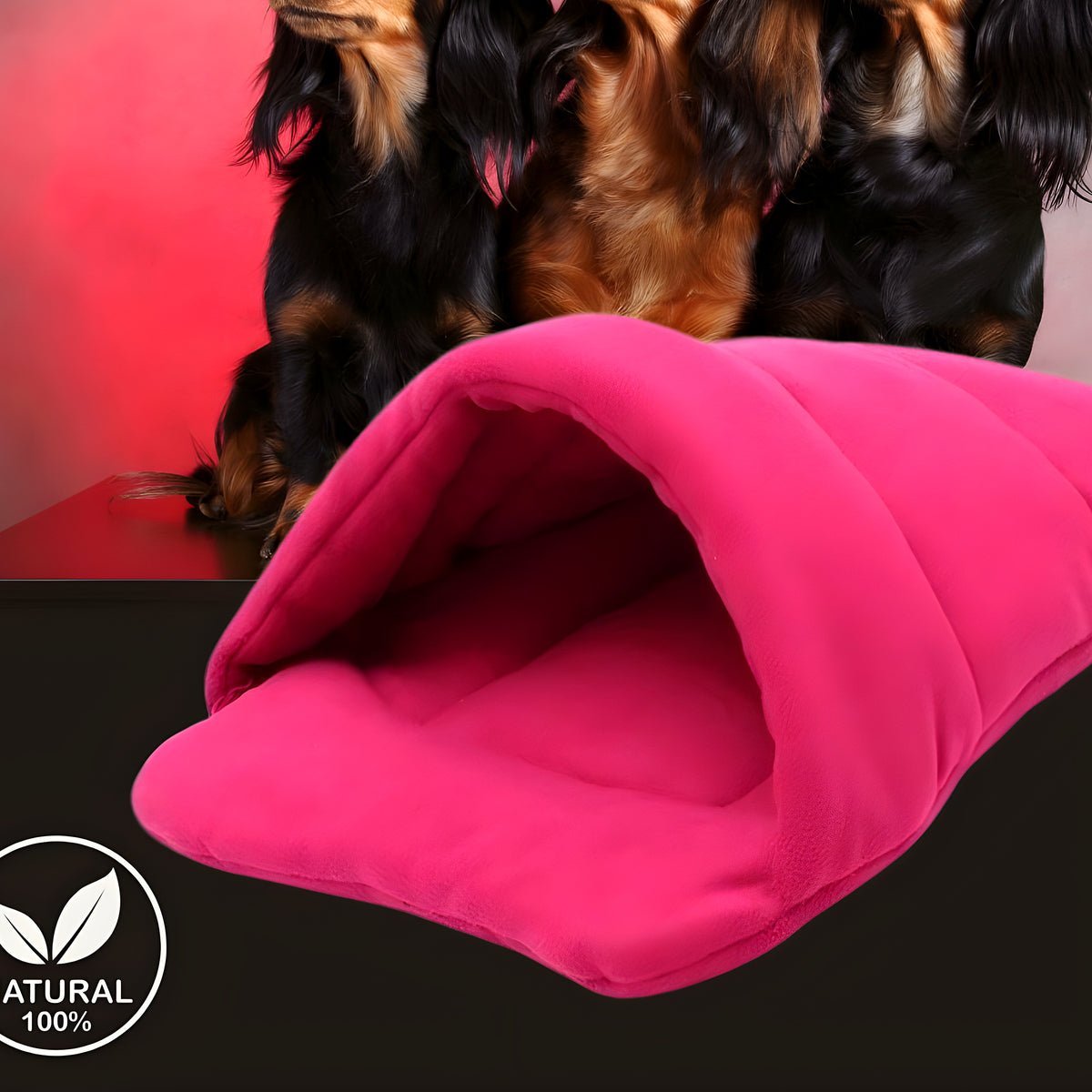Panier anti-stress en laine pour petit chien, S ou M