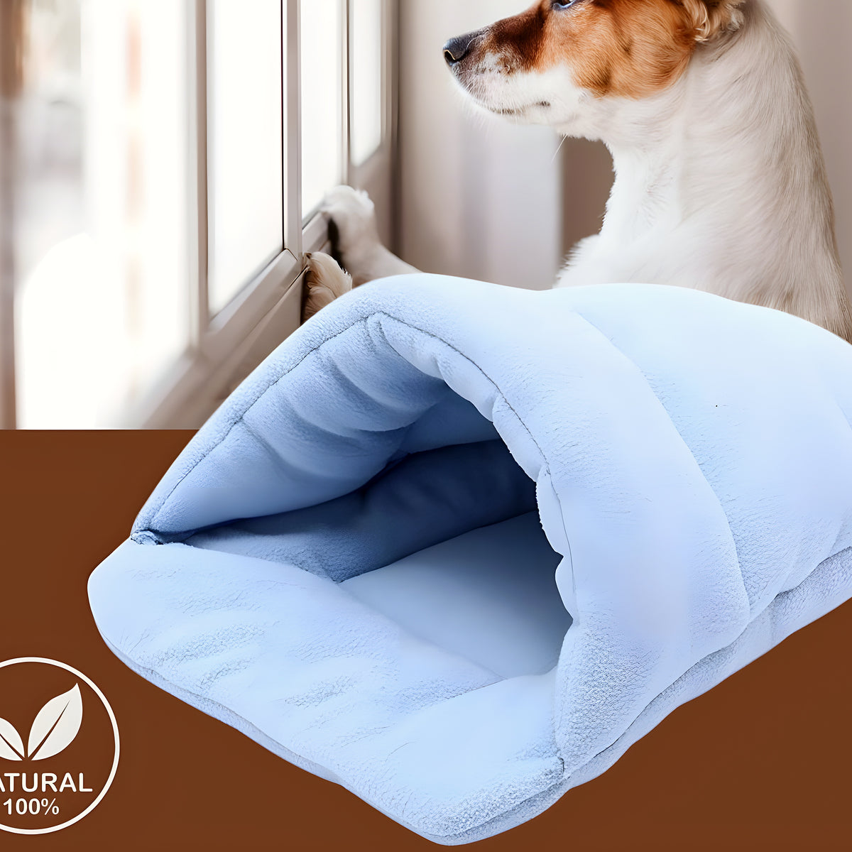 Panier anti-stress en laine pour petit chien, S ou M