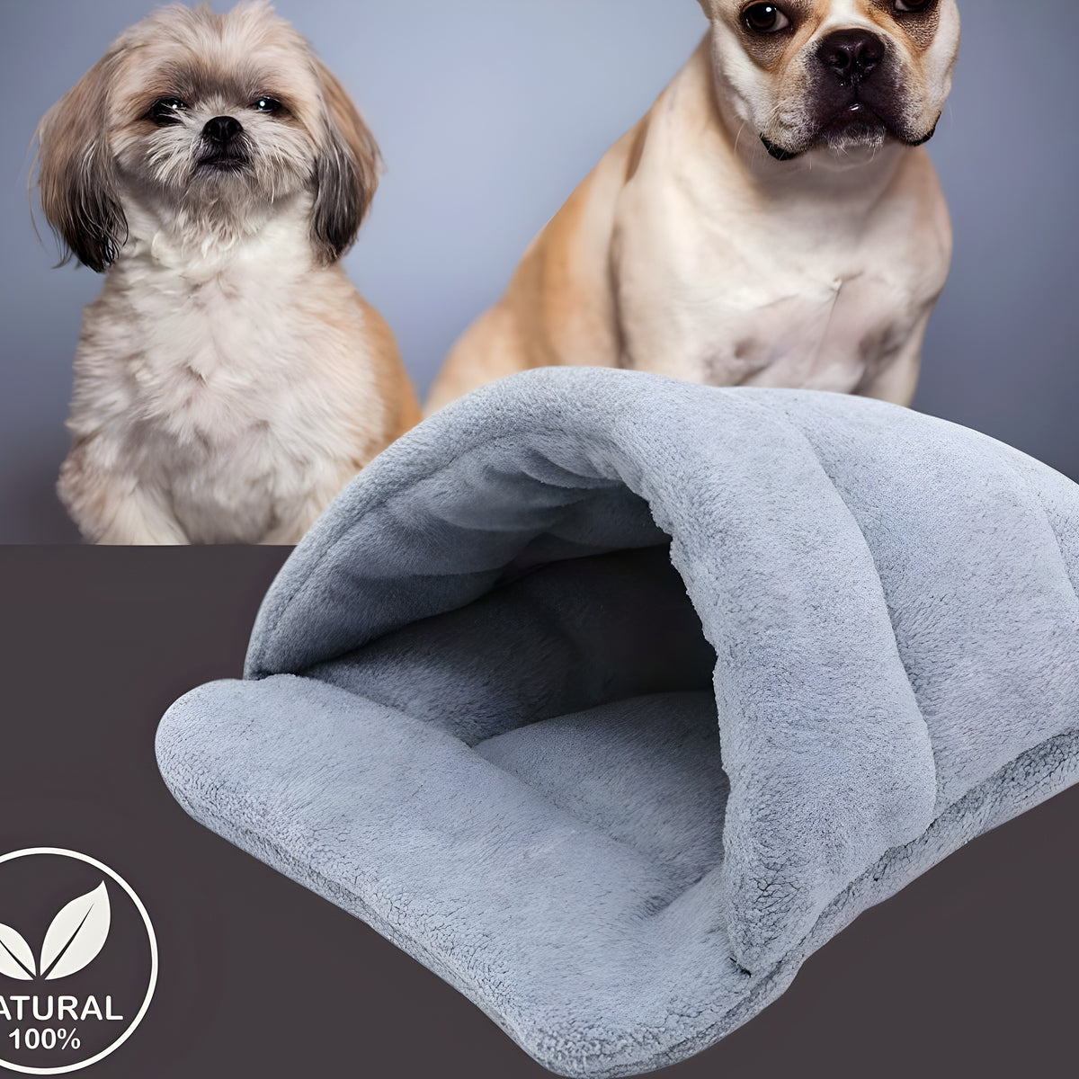 Panier anti-stress en laine pour petit chien, S ou M