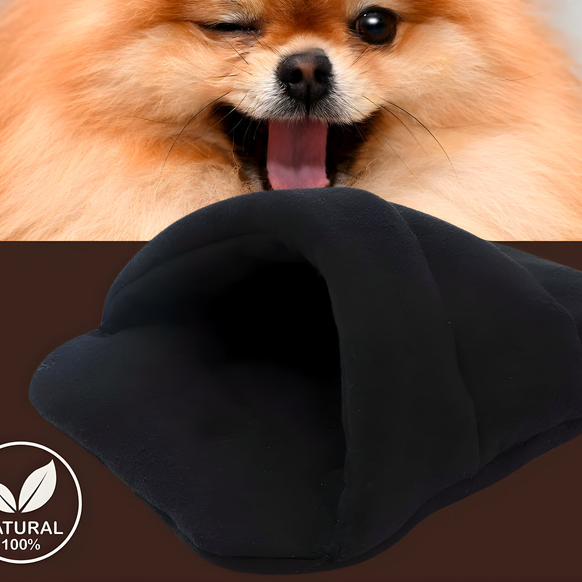 Panier anti-stress en laine pour petit chien, S ou M