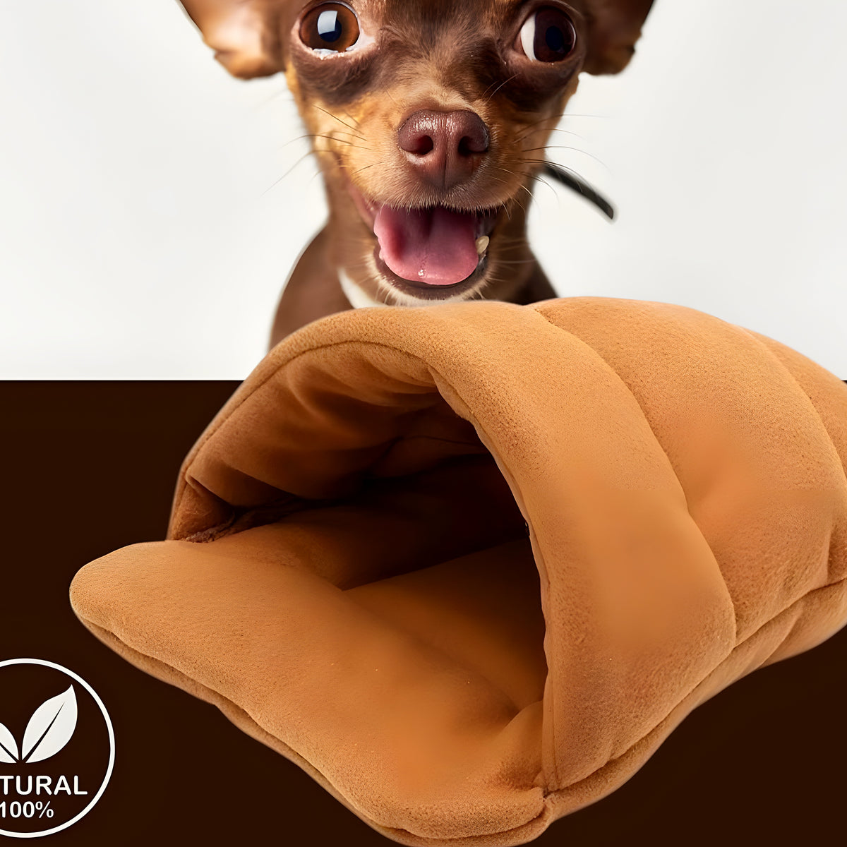 Panier anti-stress en laine pour petit chien, S ou M