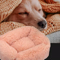 Panier anti-stress pliable en peluche pour chien, XS à L
