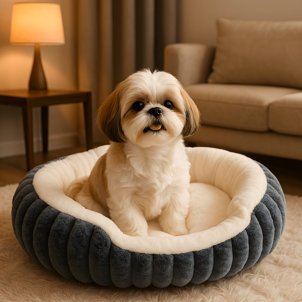 Panier apaisant lavable pour petit chien, 3 coloris