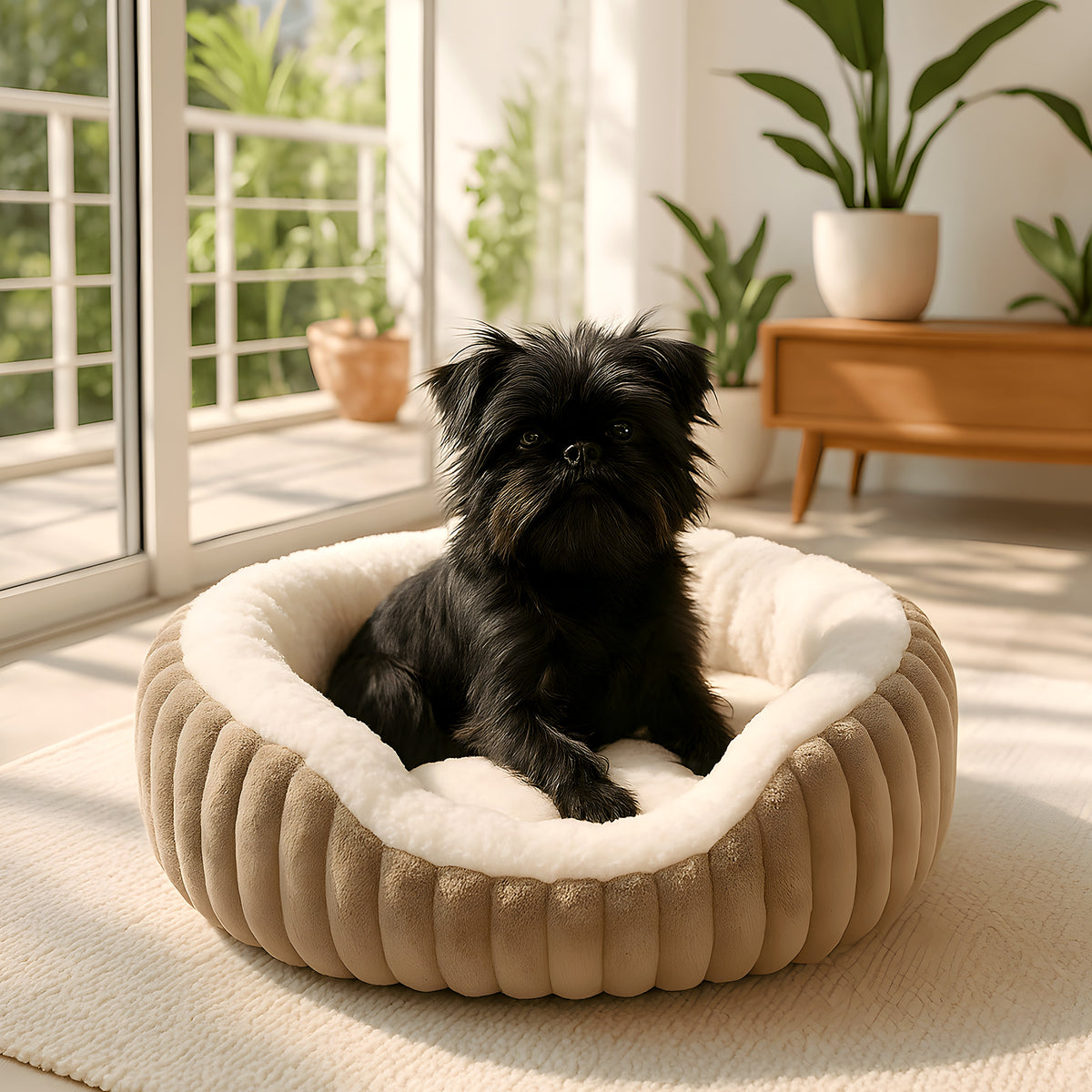 Panier apaisant lavable pour petit chien, 3 coloris