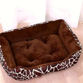 Panier capitonné en coton pour petit chien, S à XL