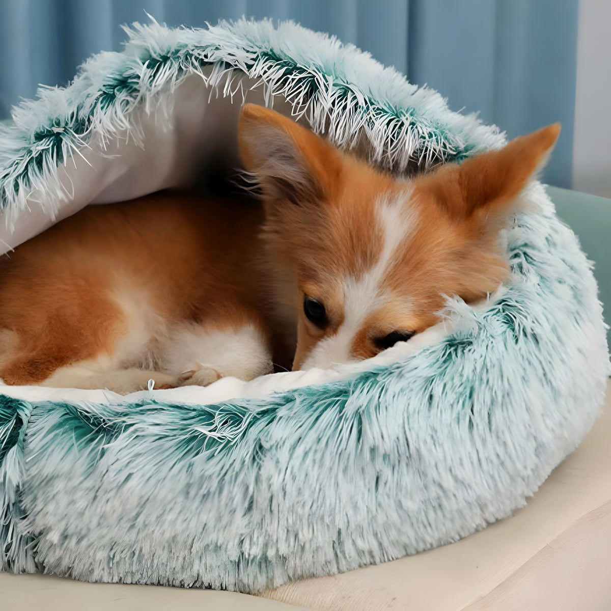 Panier cocon auto-chauffant pour petit chien jusqu'à 2,5 kg