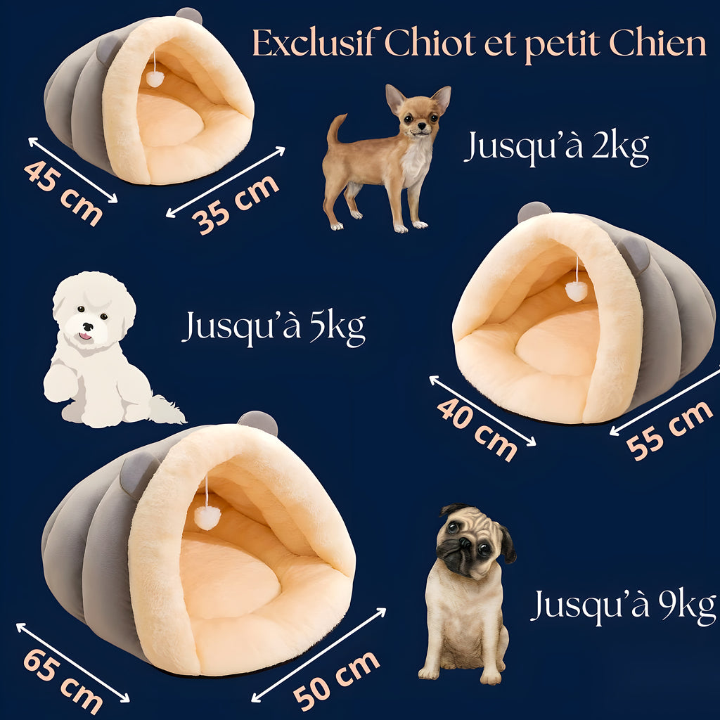Panier en coton pour petit chien, S à L