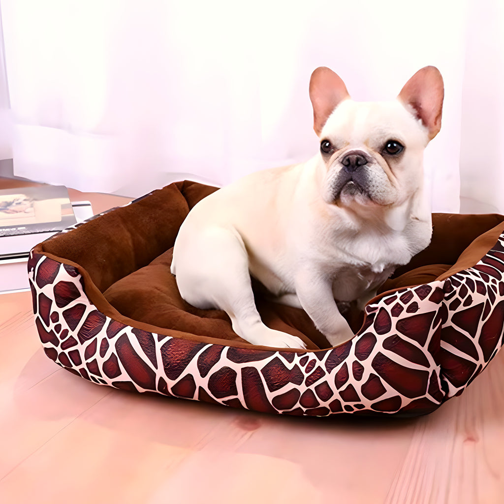 Panier imperméable en velours et Oxford pour chien, S à L