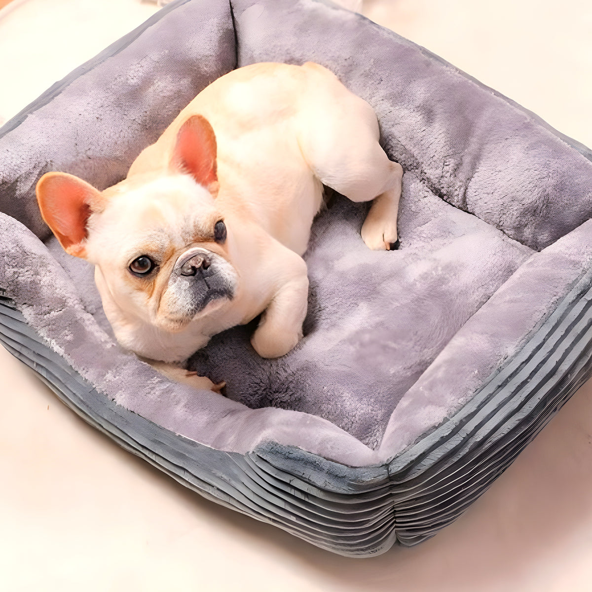 Panier imperméable en velours et Oxford pour chien, S à L