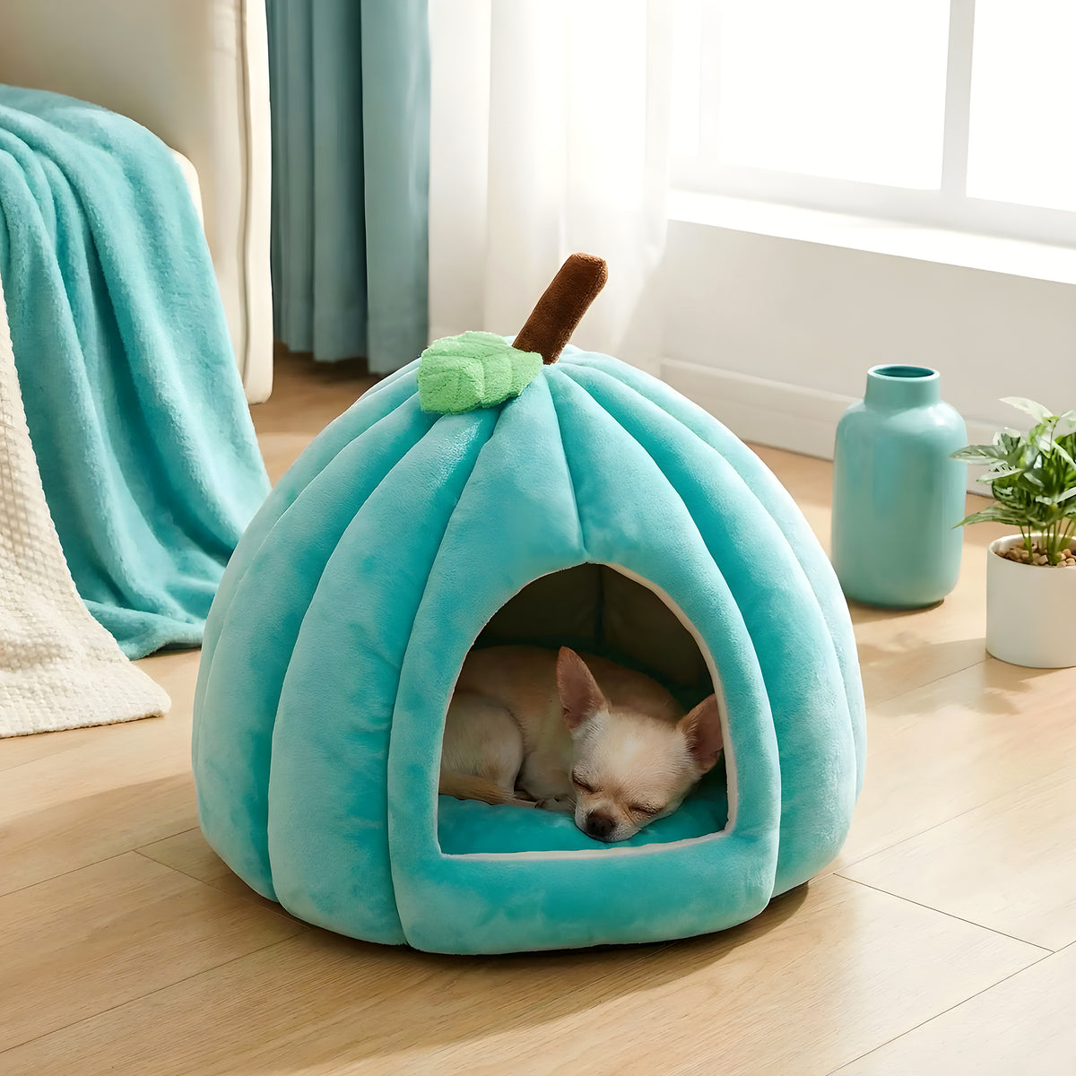 Panier niche en polaire pour chihuahua et race naine