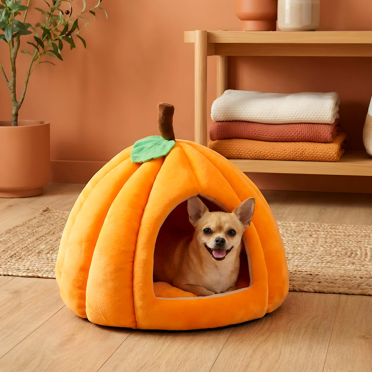Panier niche en polaire pour chihuahua et race naine