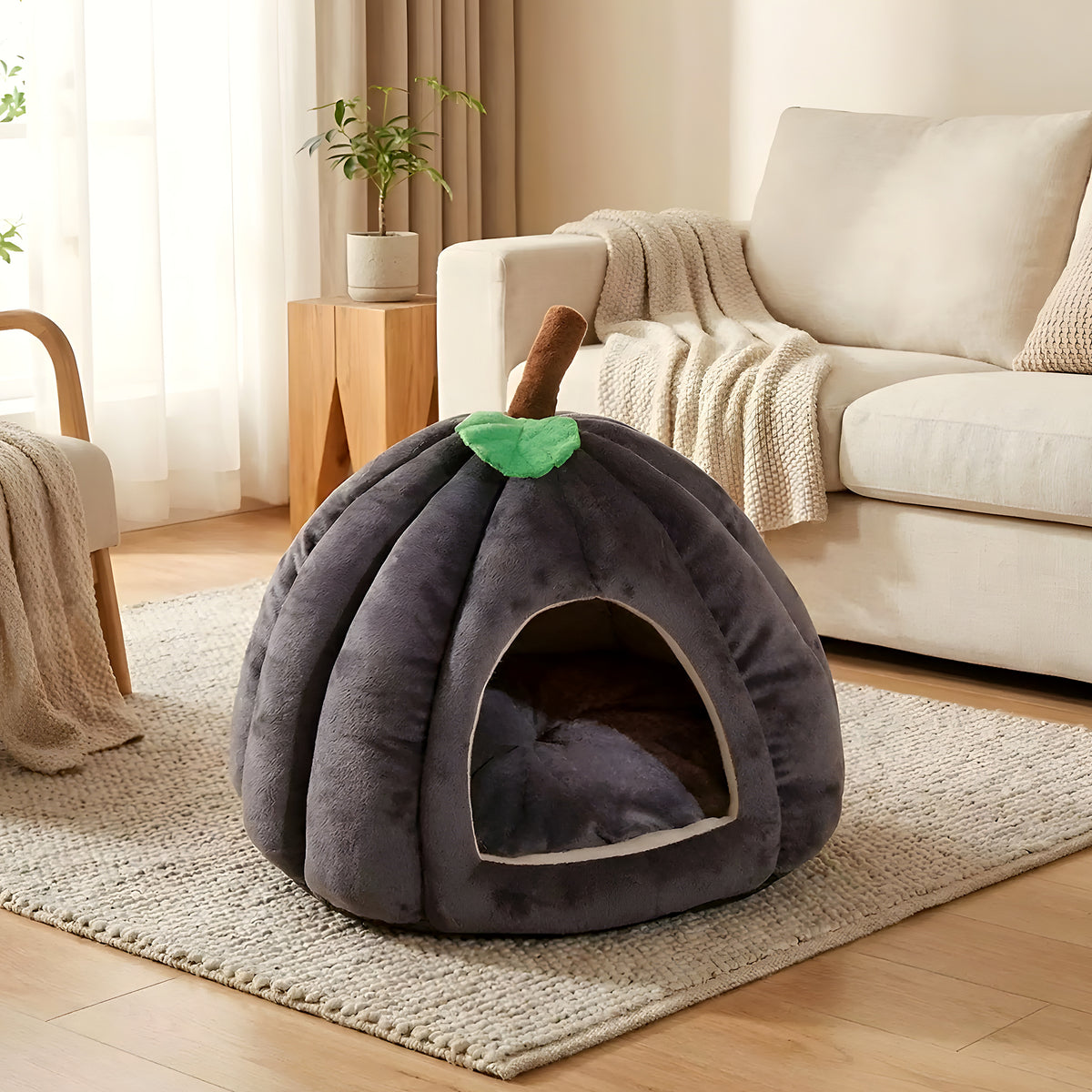 Panier niche en polaire pour chihuahua et race naine