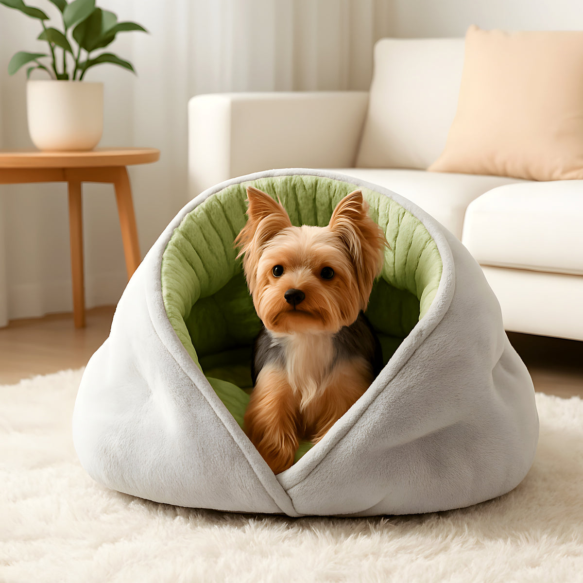 Panier niche stable pour chiot et chien âgé