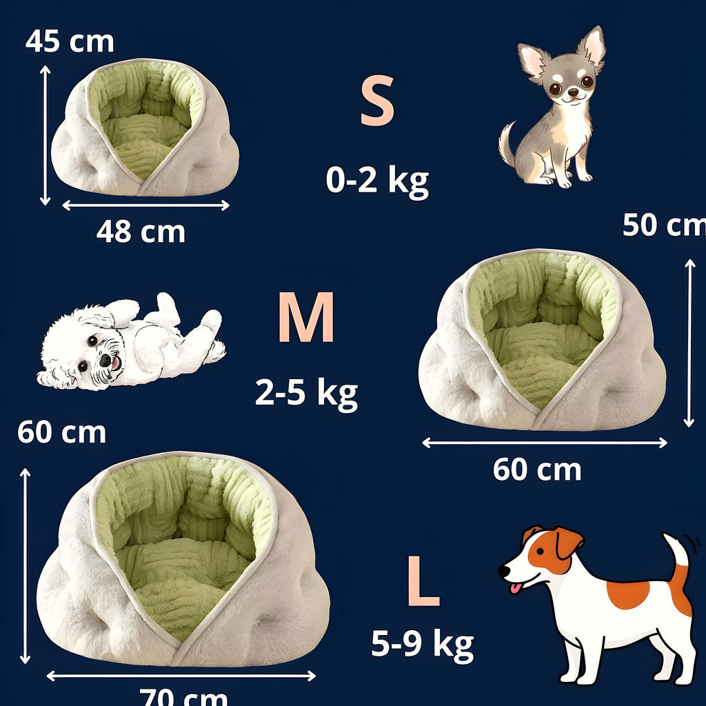 Panier niche stable pour chiot et chien âgé