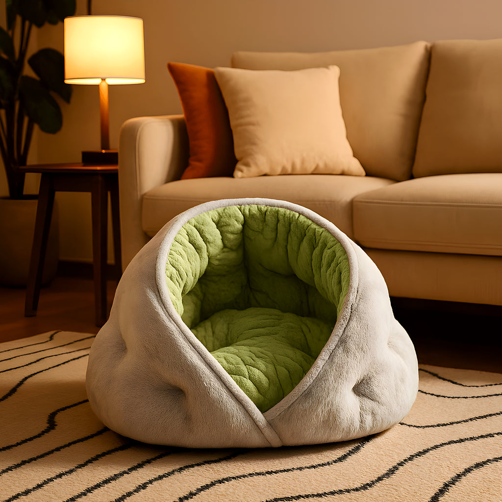 Panier niche stable pour chiot et chien âgé