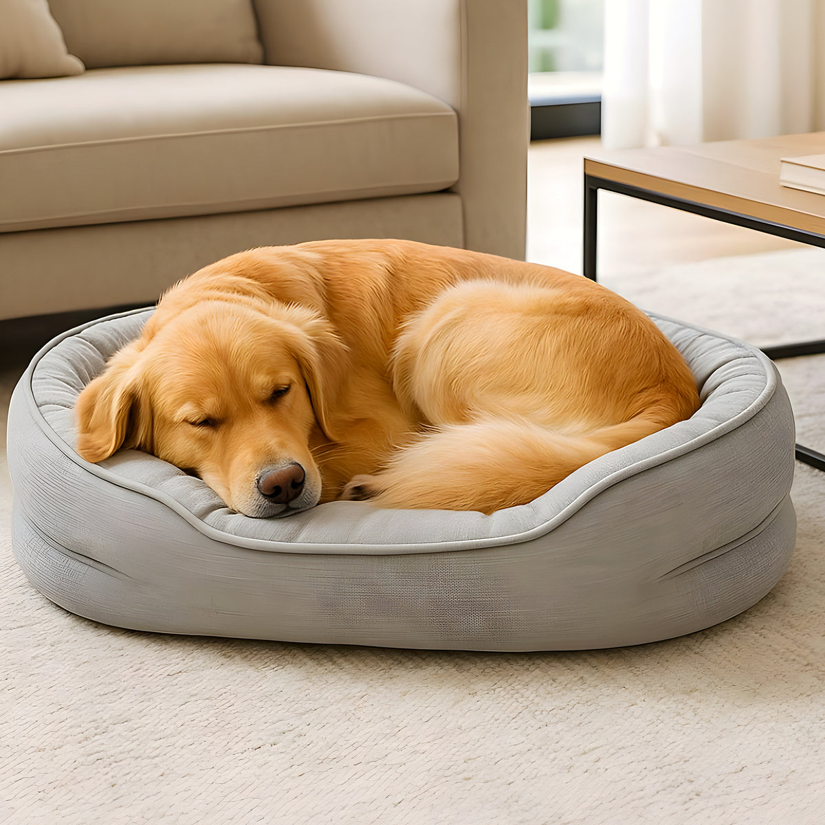 Panier orthopédique déhoussable pour chien, S à L
