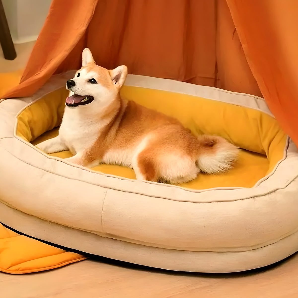 Panier orthopédique déhoussable pour chien, S à L